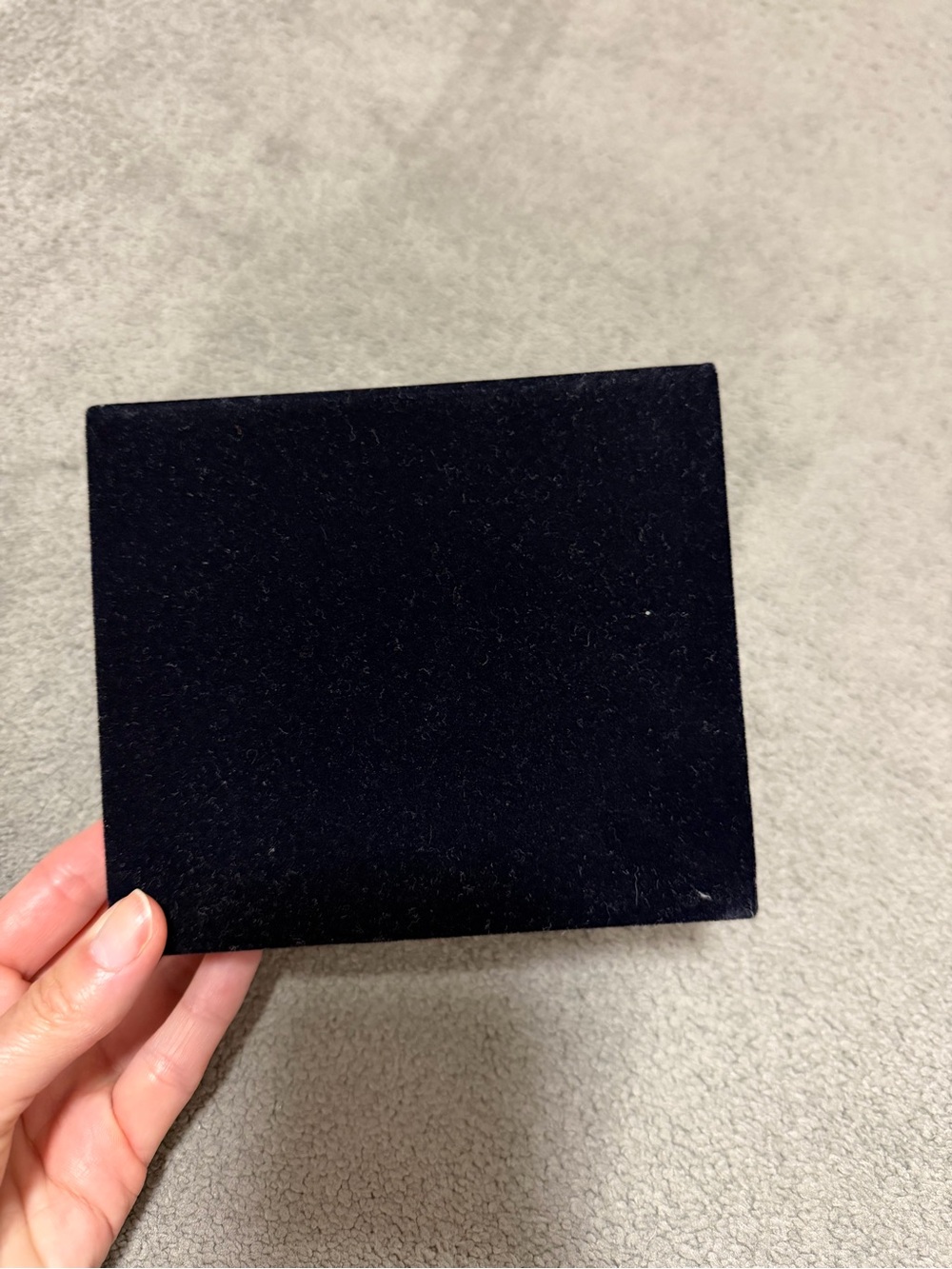 Dior Velvet Compact Case in Black with Gray Pattern - Picture 2 of 6